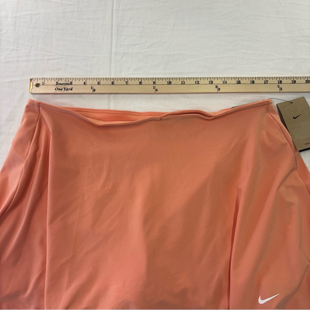 Nike 15” Dri-Fit Mid-Rise Flouncy Golf Skirt Skort Coral FZ6314-844 Women’s XL - Picture 2 of 6